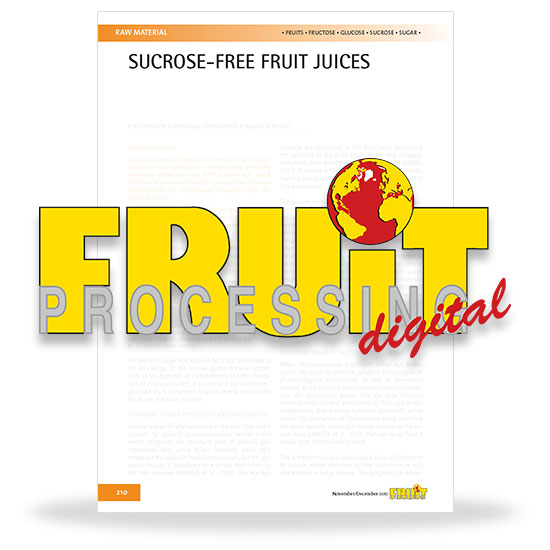 Sucrose-free fruit juices