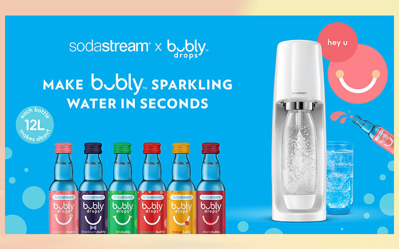 SodaStream announces the launch of bubly drops™, the first North America partnership since joining PepsiCo
