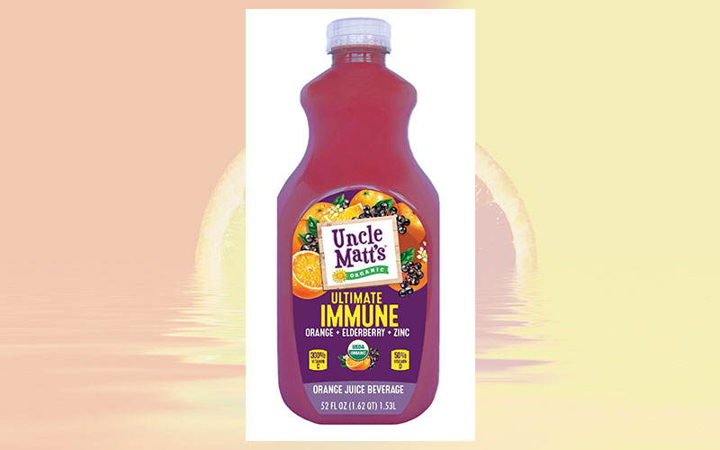 Uncle Matt's Organic launches Ultimate Immune orange juice beverage