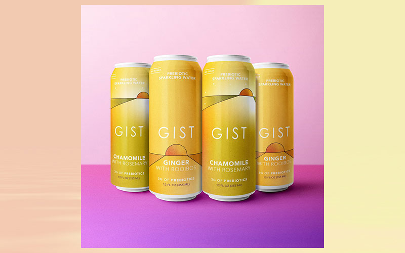 Introducing Gist, a new prebiotic sparkling beverage brewed with five organically certified ingredients and created with plants, not extracts