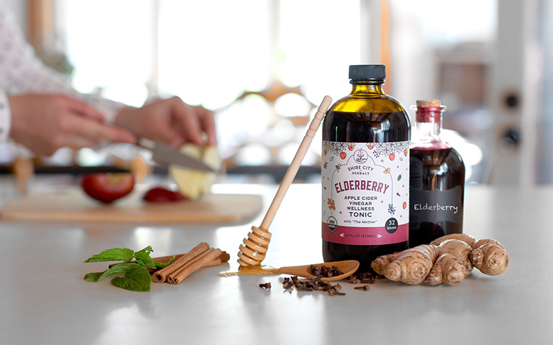Shire City Herbals® adds Elderberry Tonic to lineup of apple cider vinegar-powered drinks