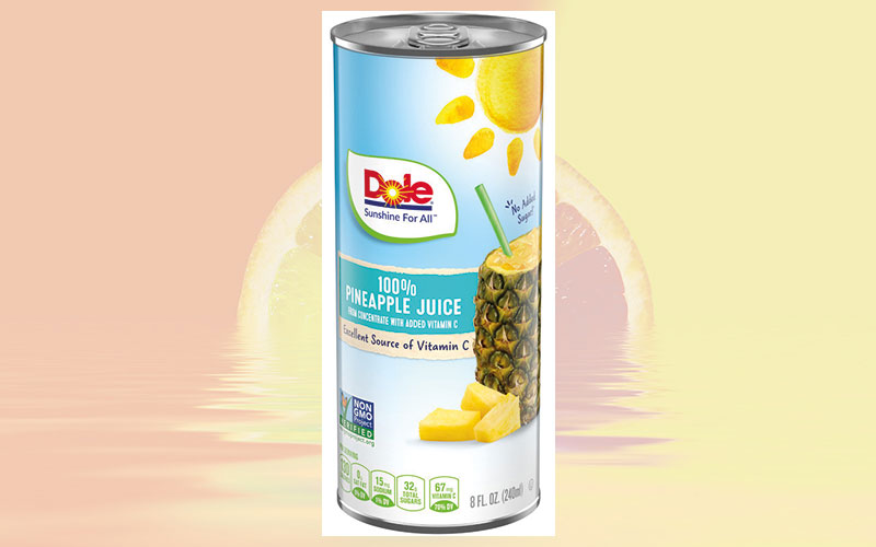 Dole Sunshine India launches its 100 % natural pineapple juice with pure fruity goodness