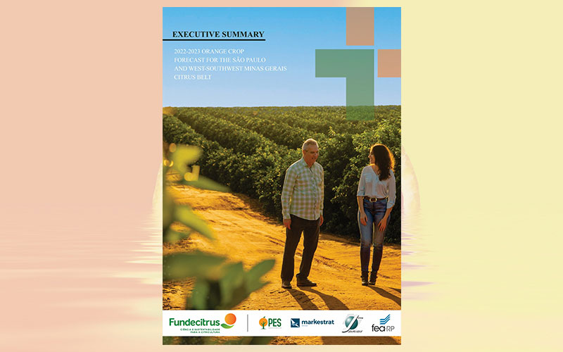 2022-2023 orange crop: Forecast fort he Sao Paulo and West-Southwest Minas Gerais citrus belt