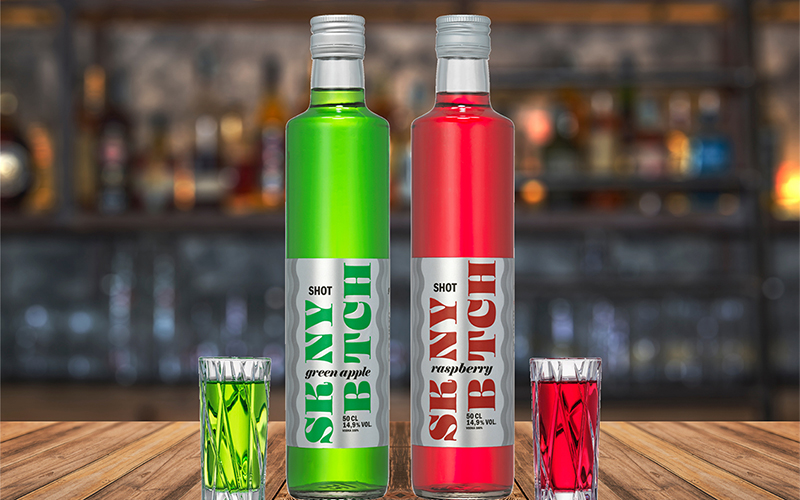 SKNY BTCH launching new Vodka Shots, Raspberry and Green Apple with less sugar, perfect for the upcoming summer club nights