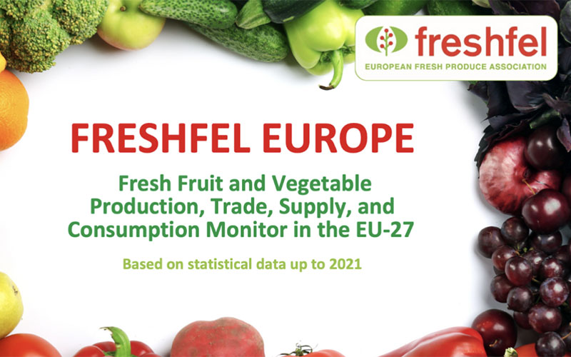 Freshfel Europe’s Consumption Monitor shows that there is still a long way to go to reach the minimum recommendation of 400 g/day of fresh fruit and vegetables