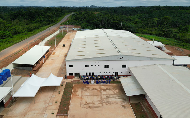 Koa inaugurates Africa's largest cocoa fruit factory in Ghana