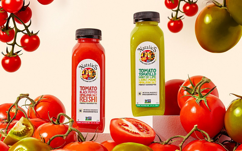 Natalie’s Orchid Island Juice Company expands holistic juice portfolio with two new tomato and super mushroom blends