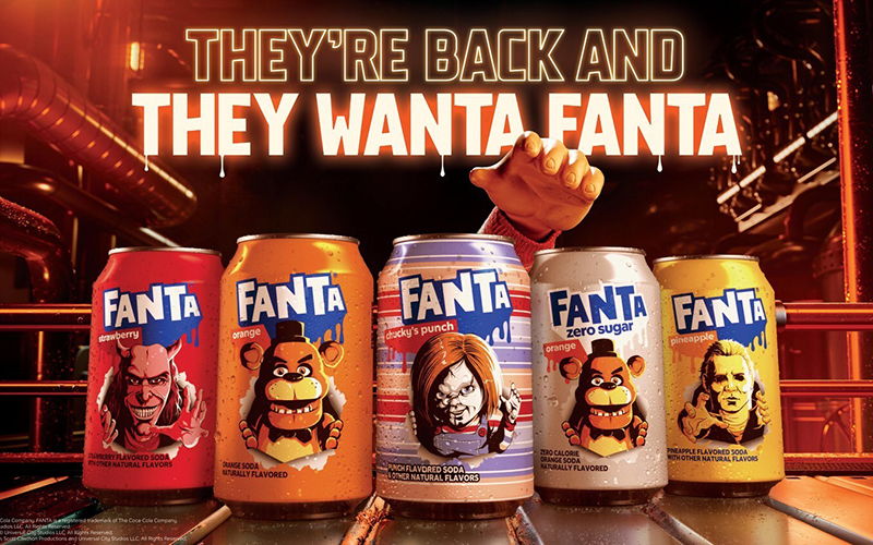 Fanta® teams up with Universal Pictures and Blumhouse to bring together infamous horror icons for the first time in a global partnership