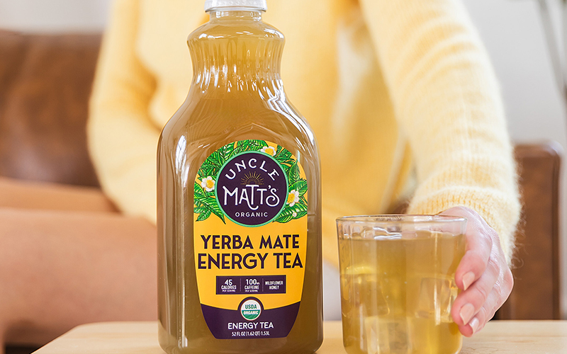 Uncle Matt's Organic® launches first-ever organic Yerba Mate Energy Tea