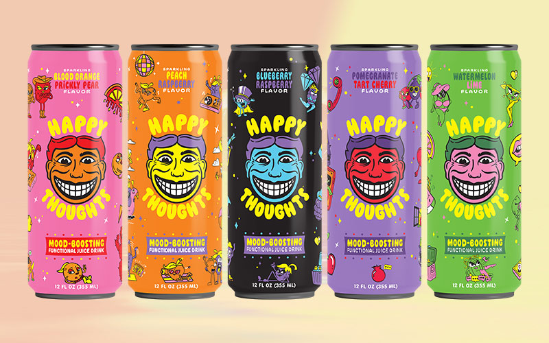 Introducing Drink Happy Thoughts: a functional beverage brand evolving to spread daily happiness