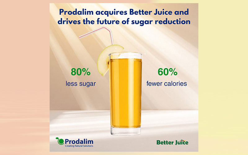 Prodalim acquires Better Juice – a patented sugar reduction technology enhancing value proposition across beverage and confectionery better-for-you solutions