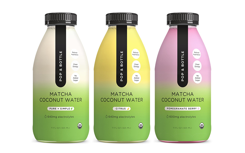 Pop & Bottle enters functional hydration category with new line of matcha coconut water